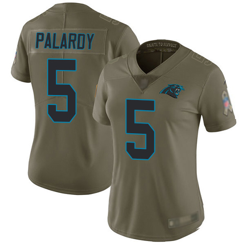 Carolina Panthers Limited Olive Women Michael Palardy Jersey NFL Football #5 2017 Salute to Service->youth nfl jersey->Youth Jersey